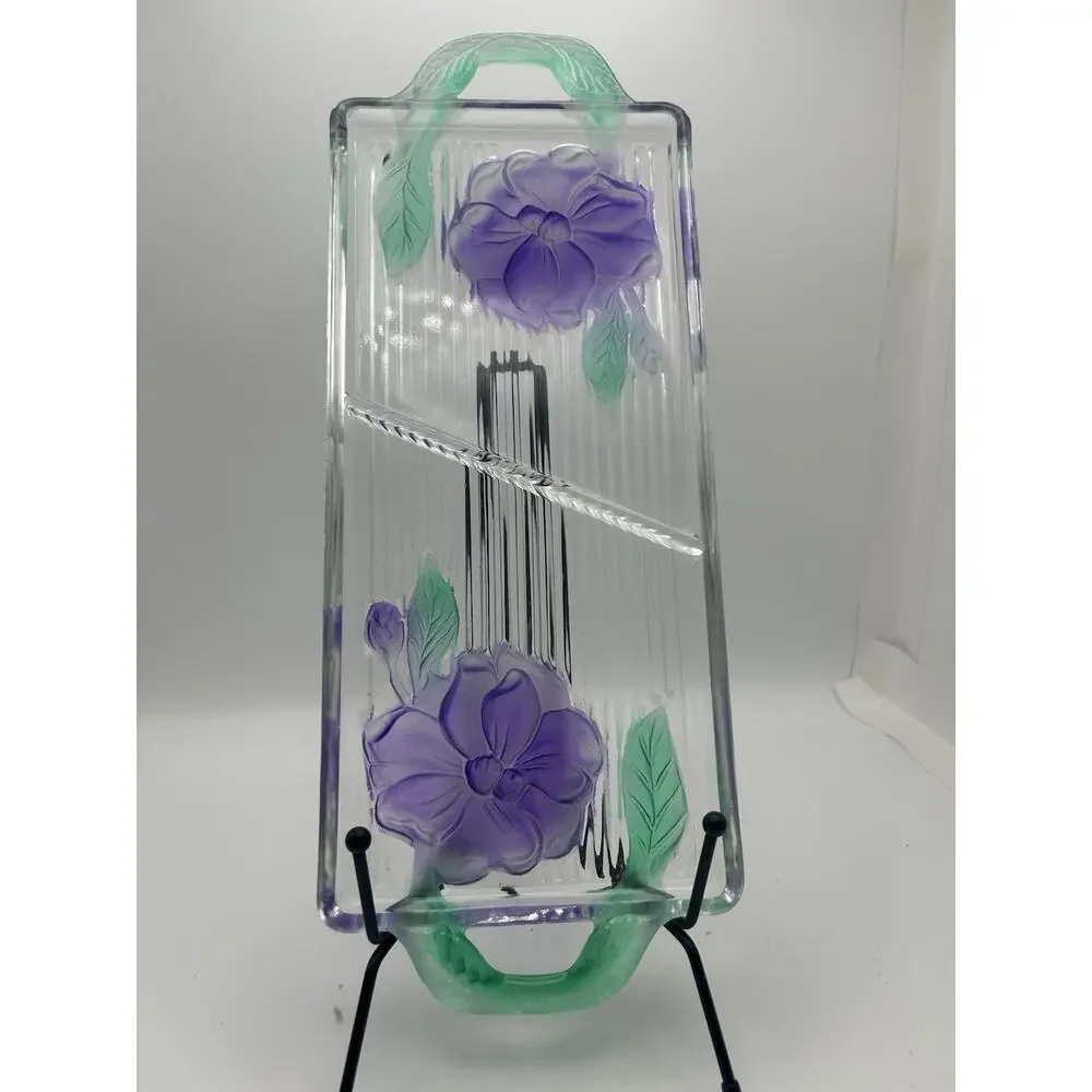 Vintage Sydenstricker. Fused Glass Devided Tray.